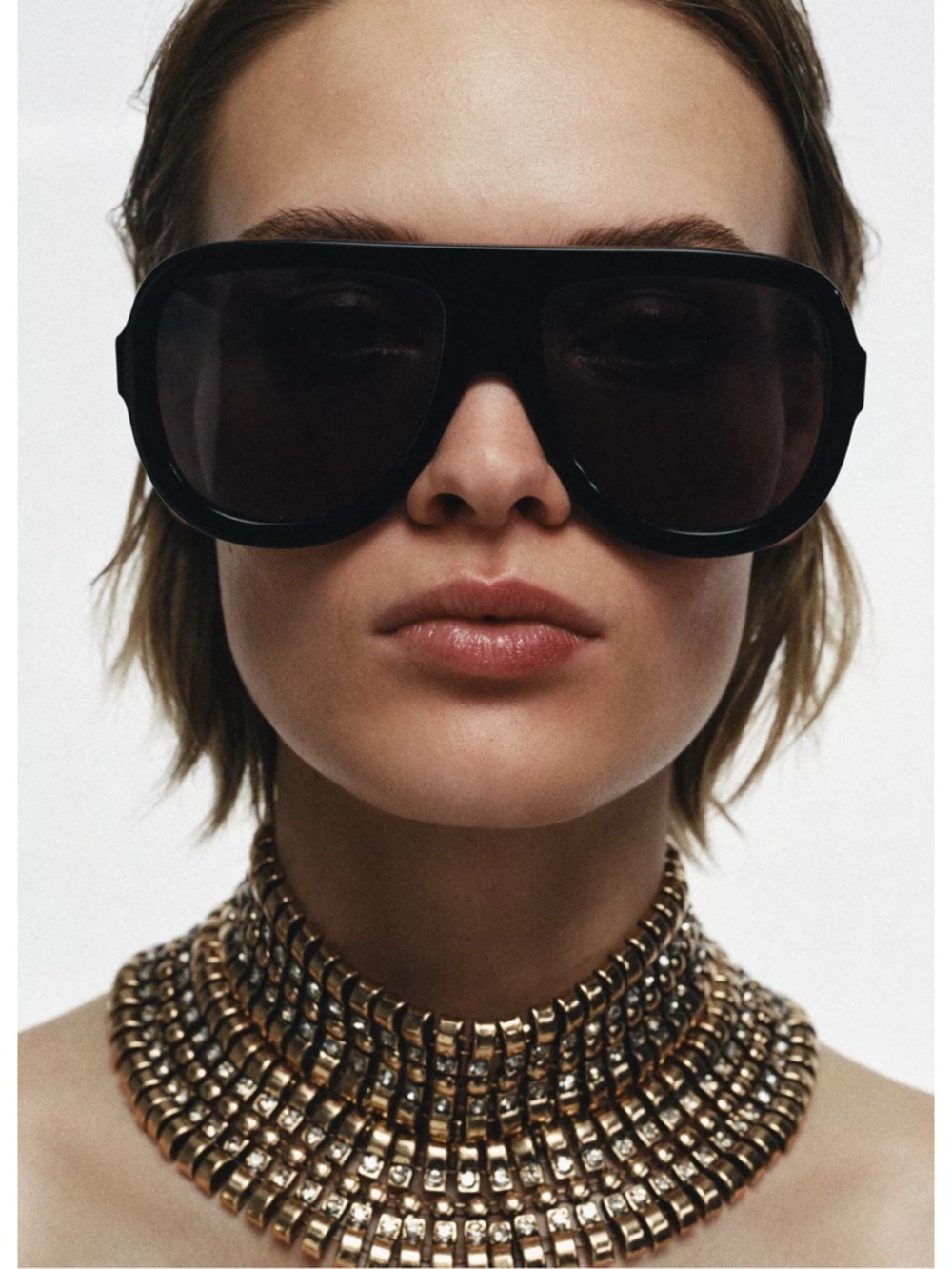 Zara MAXI METAL PIECES CHOKER NECKLACE